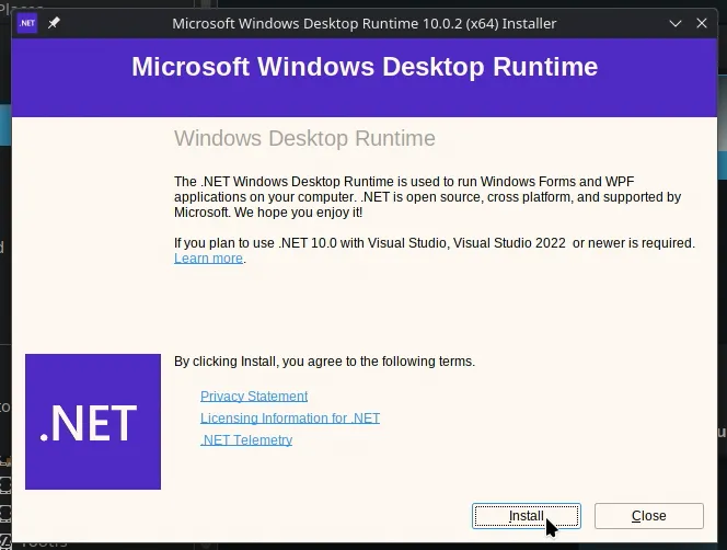 Install Runtime